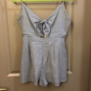 Everly seersucker romper